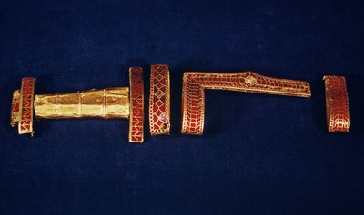 Sword Ornaments from the Treasure of Childeric I, King of the Salian Franks by Merovingian